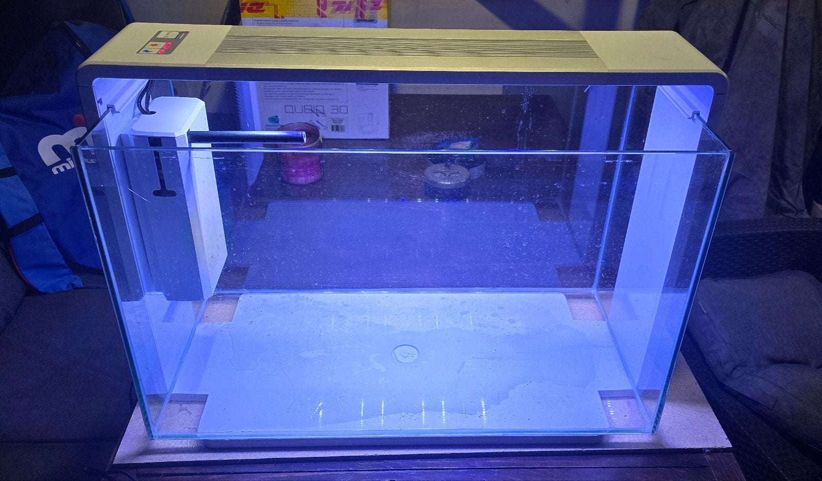 Aquarium superfish home 110, Dieren en Toebehoren, Vissen | Aquaria en Toebehoren, Ophalen, Gebruikt, Inclusief deksel, Leeg aquarium
