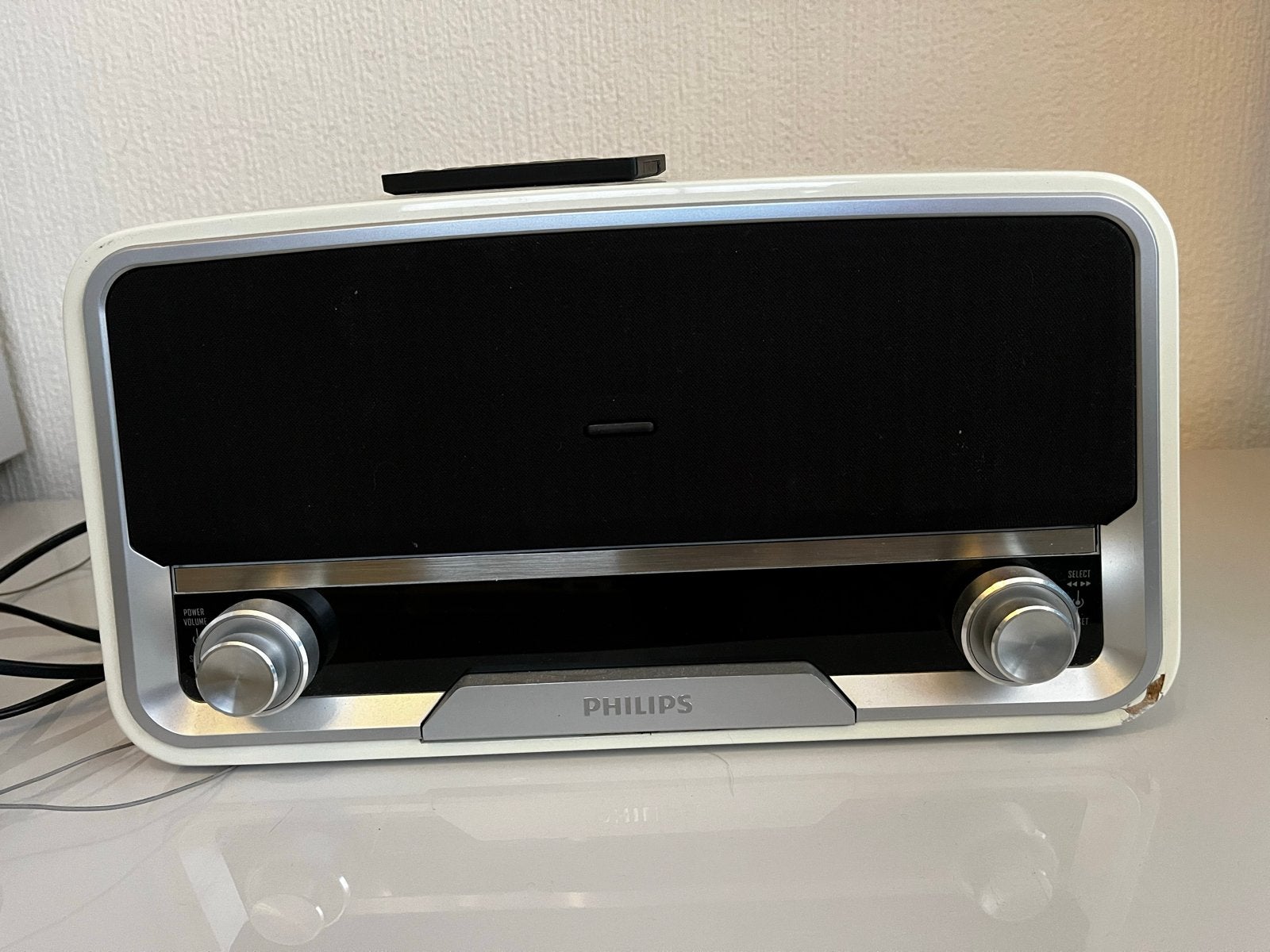 Philips Microset met iPod/iPhone Dock en Radio, Philips, Gebruikt, Tuner of Radio, Ophalen of Verzenden