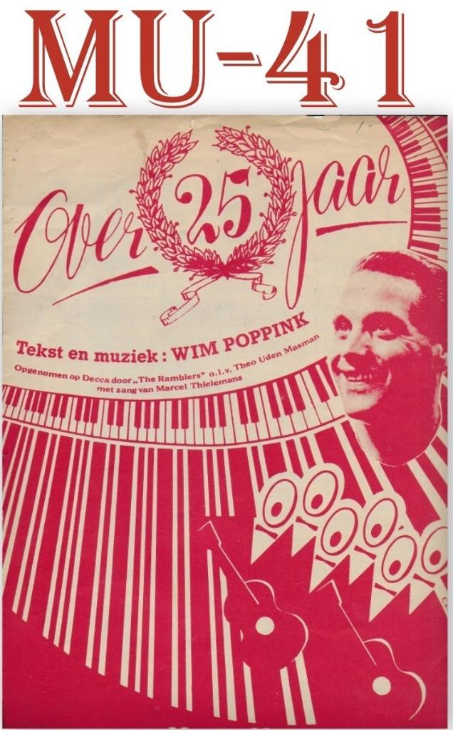 Mu -41 Bladmuziek over 25 jaar The Ramblers, Ophalen of Verzenden, Gebruikt, Artiest of Componist, Populair