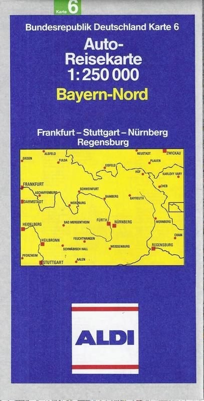 L184 aldi plattegrond beieren noord 1989--, Boeken, Gelezen, Ophalen of Verzenden, Landkaart, 1800 tot 2000