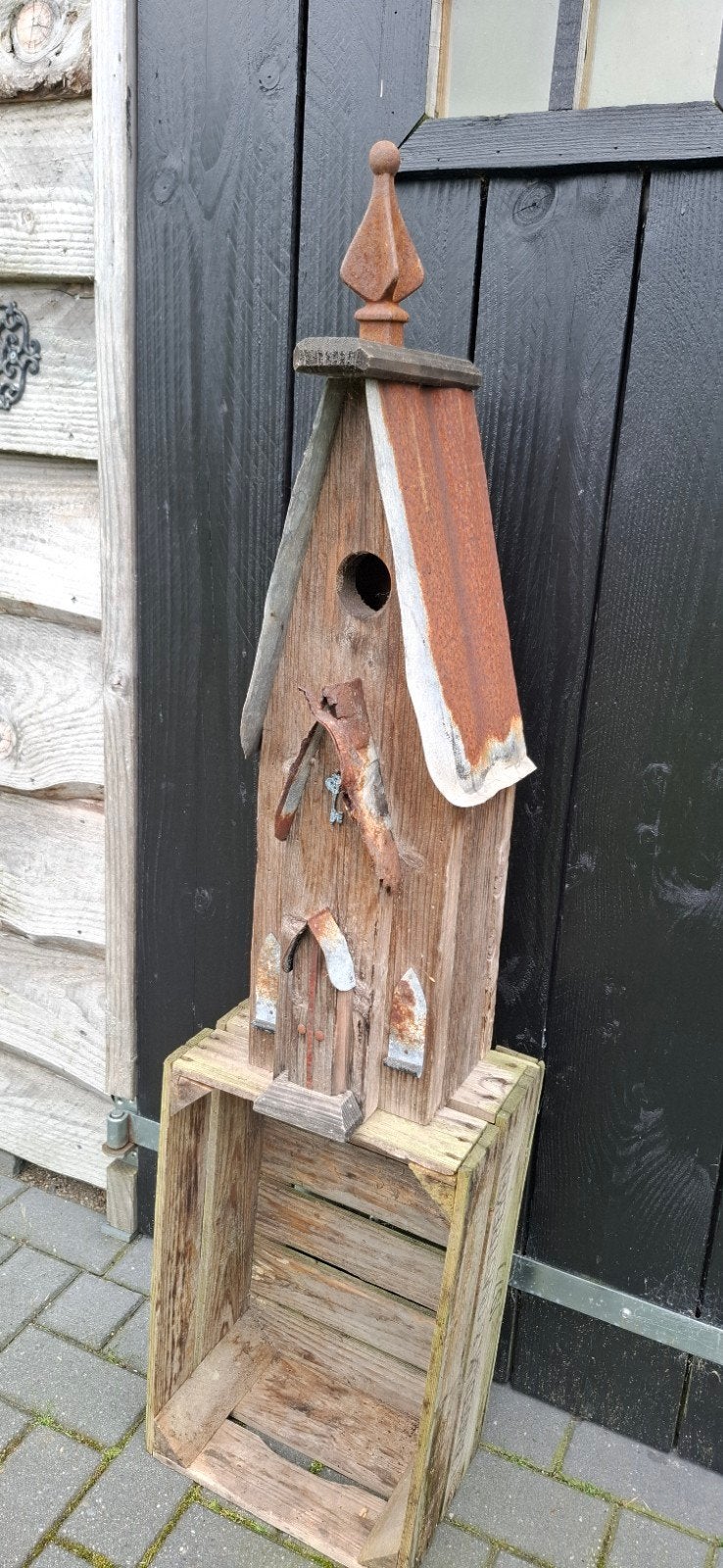Groot vogelhuis 80cm vintage, Ophalen of Verzenden