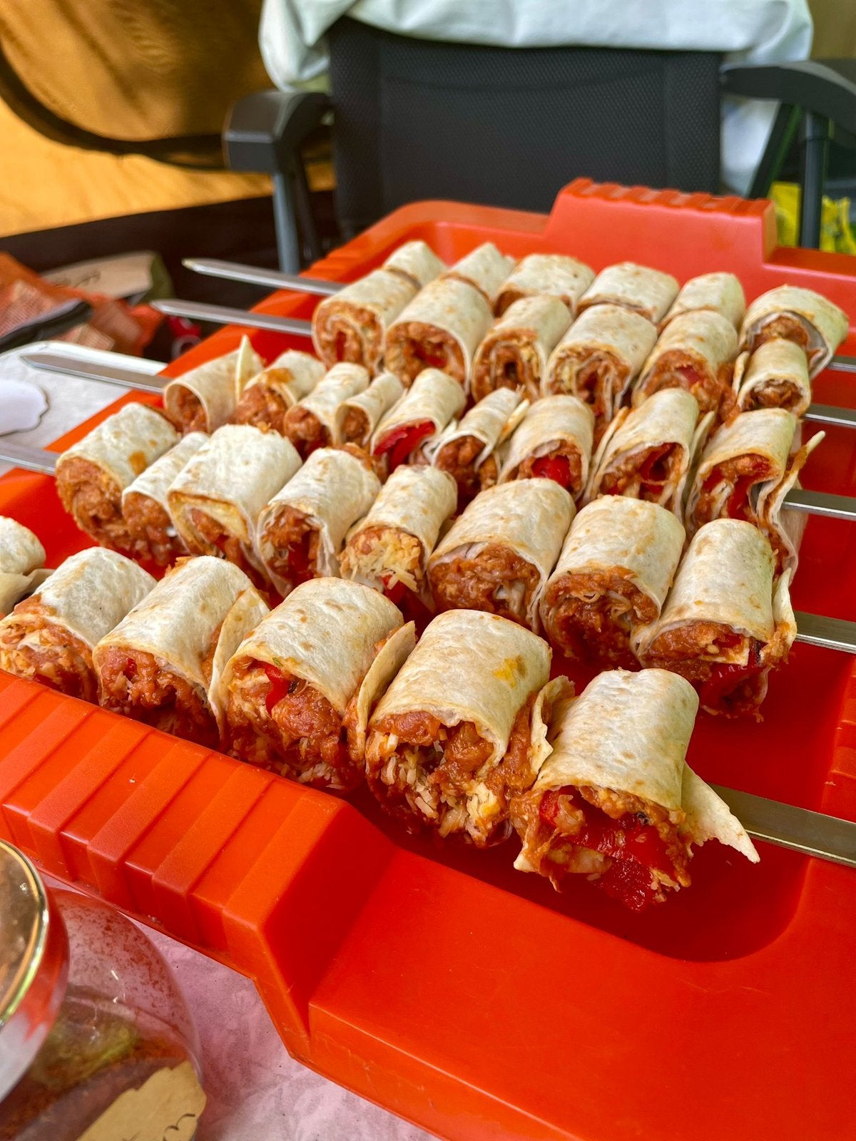 Kebab spiezen kebab sis spiesjes adanasis tavuksis, Ophalen