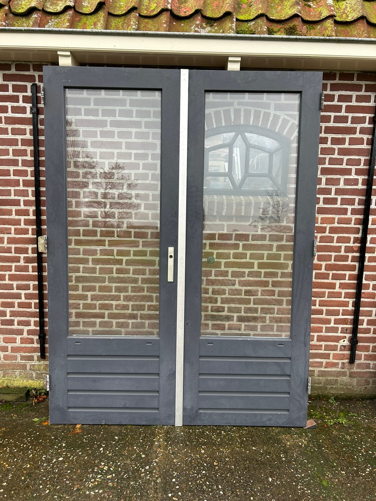 Set Tuindeuren 158x211,5cm., Doe-het-zelf en Verbouw, Ophalen, Gebruikt, 120 cm of meer, Buitendeur