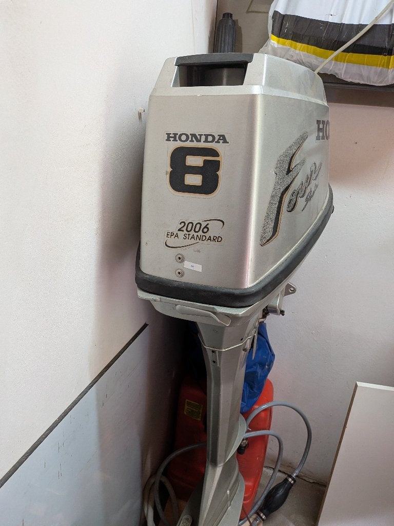 Honda 8 pk 4-takt langstaart buitenboord, Ophalen, 5 tot 10 pk, Viertaktmotor, Zo goed als nieuw