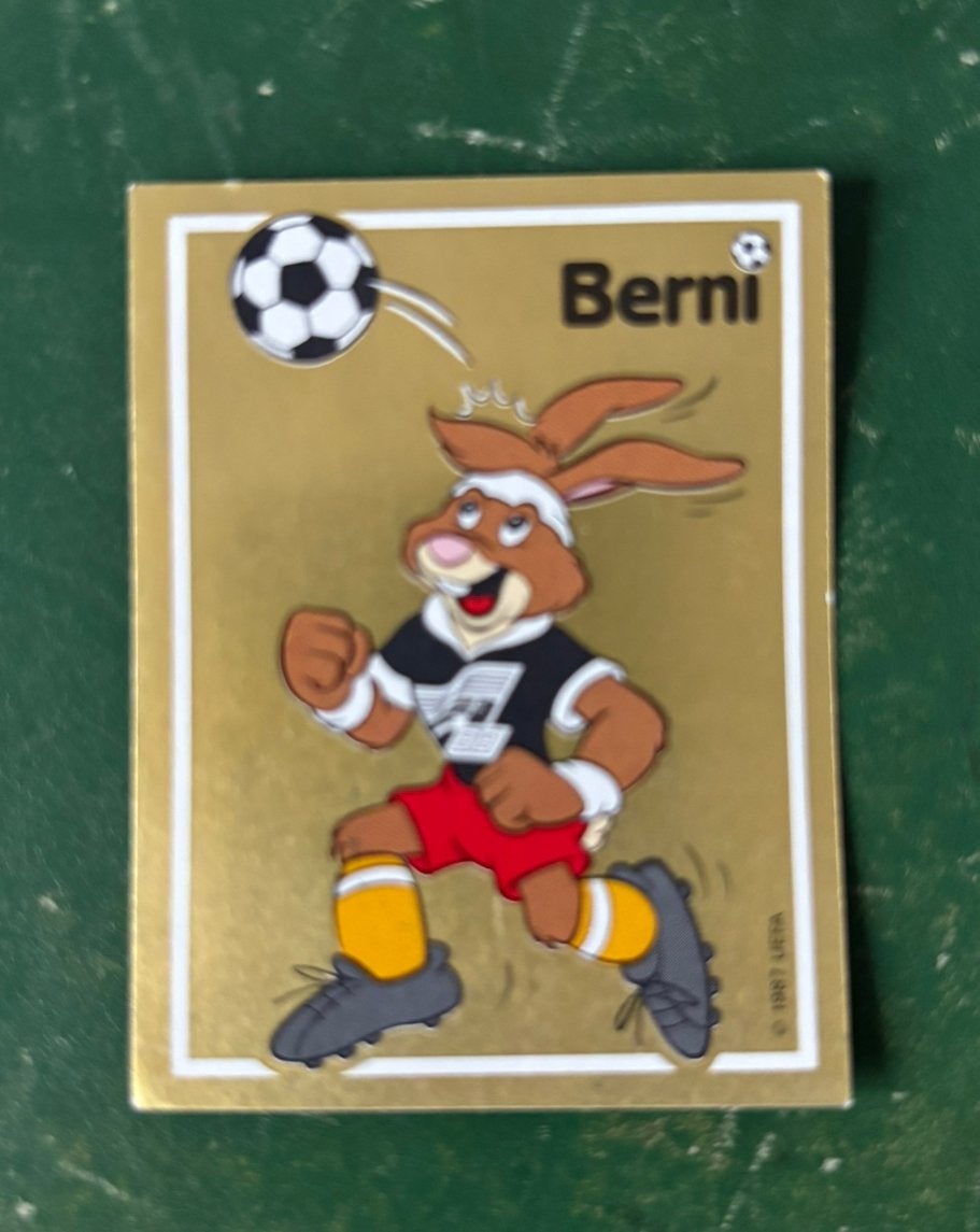 Panini plaatje Berni Euro 88 #42, Ophalen of Verzenden