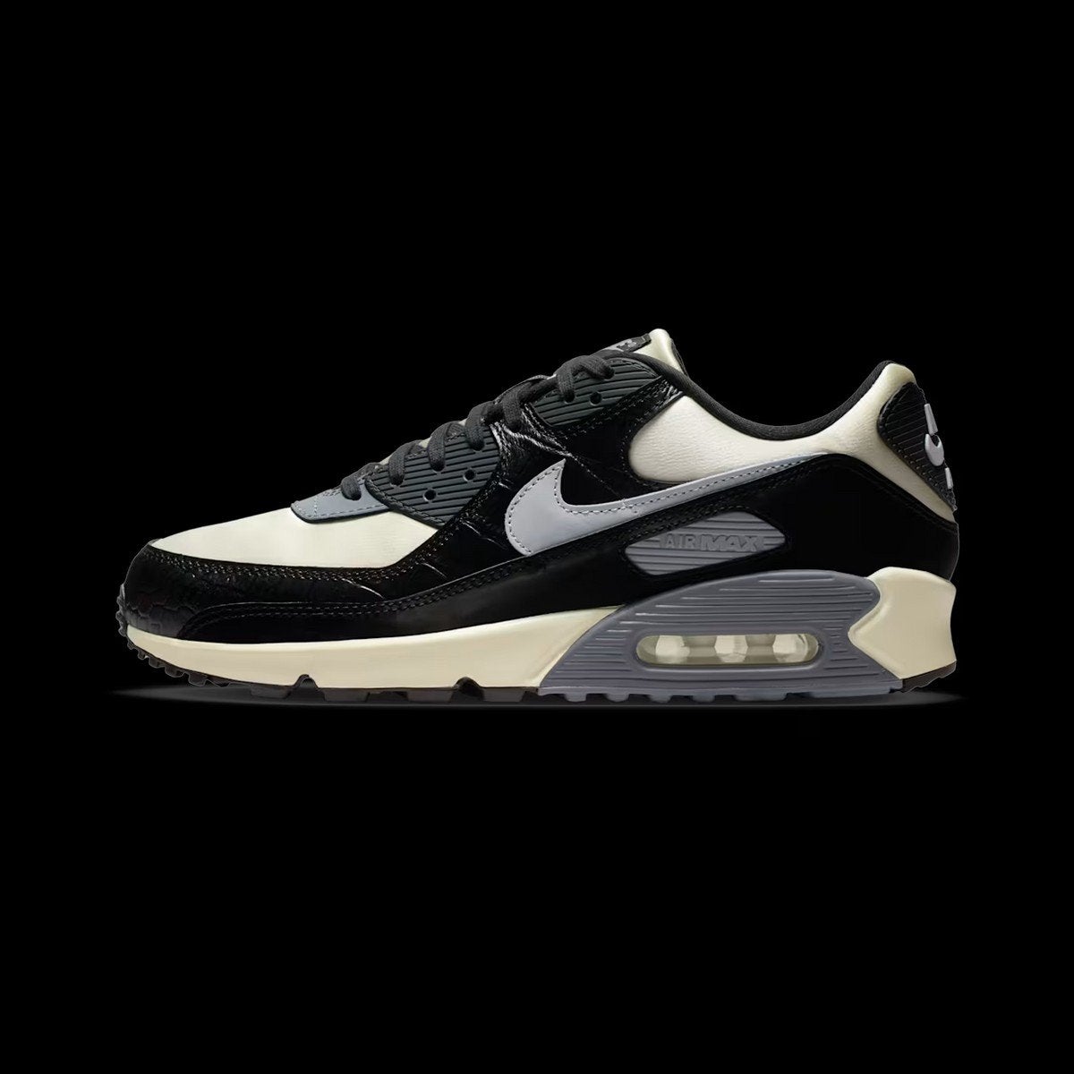 Nike Air Max 90 QS Smoke Grey Crocodile Nieuw Maat 46, Ophalen of Verzenden, Nieuw, Overige kleuren