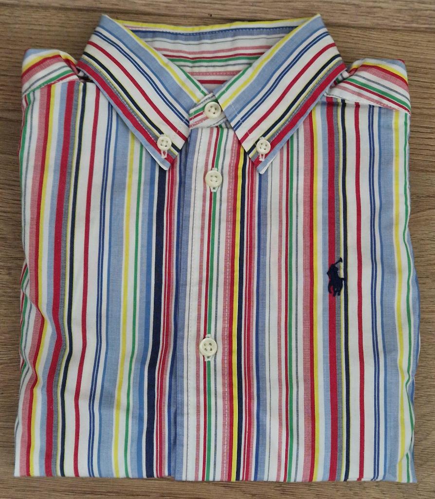 Maat 122 Gestreept Ralph LAUREN overhemd NIEUW (9675), Overhemd of Blouse, Nieuw, Ophalen of Verzenden, Jongen