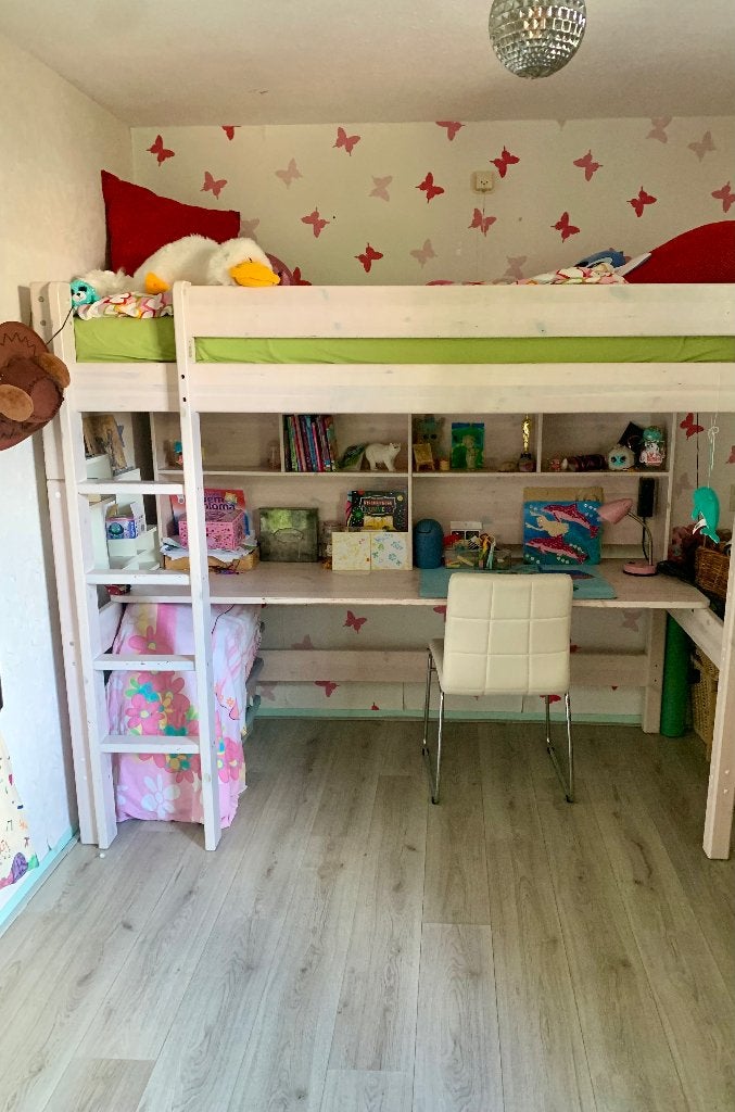 Hoogslaper, Ophalen, 85 tot 100 cm, Gebruikt, Lattenbodem