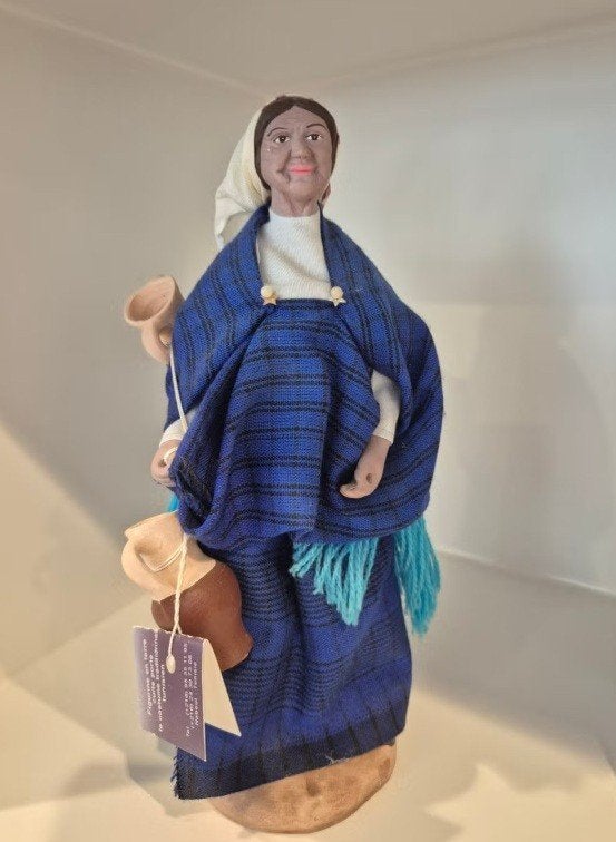 Provençaals Santon beeld 26cm | Handgeschilderd en gekleed, Ophalen of Verzenden, Nieuw, Mens