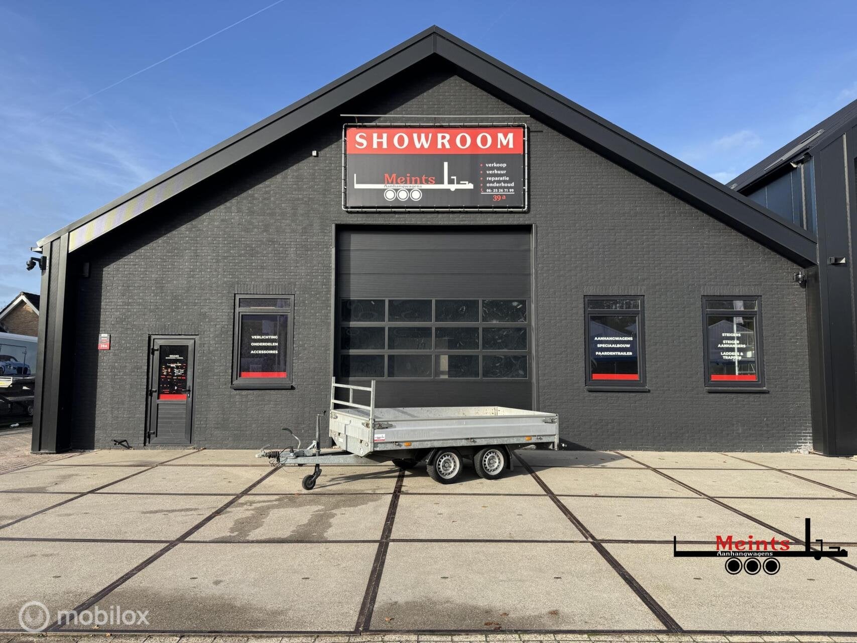 Hapert plateauwagen aanhanger 300x160 2000KG, Gebruikt