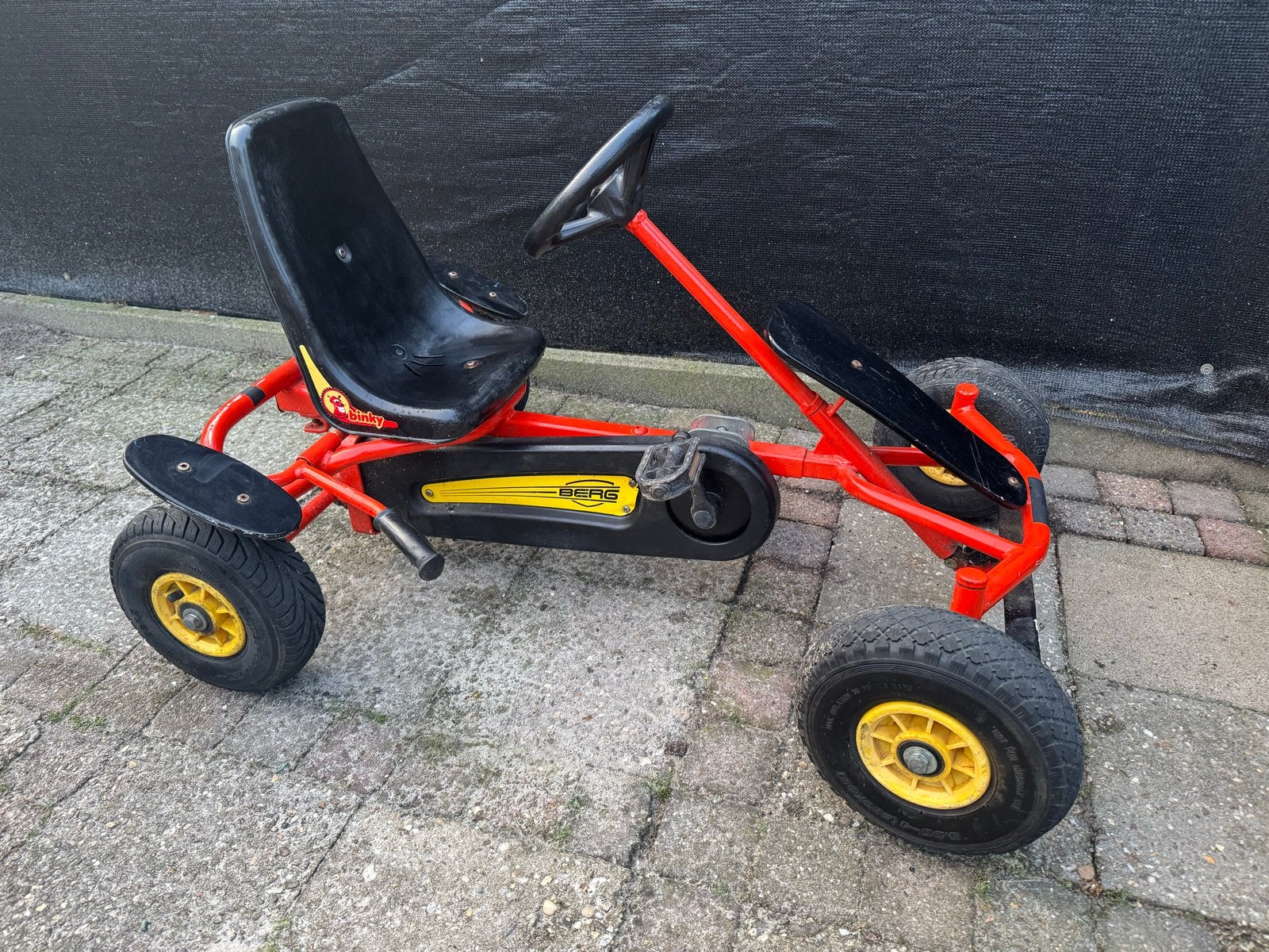 Berg skelter met 4" wielen - vanaf 3 jaar, Ophalen of Verzenden, Gebruikt, Trapvoertuig