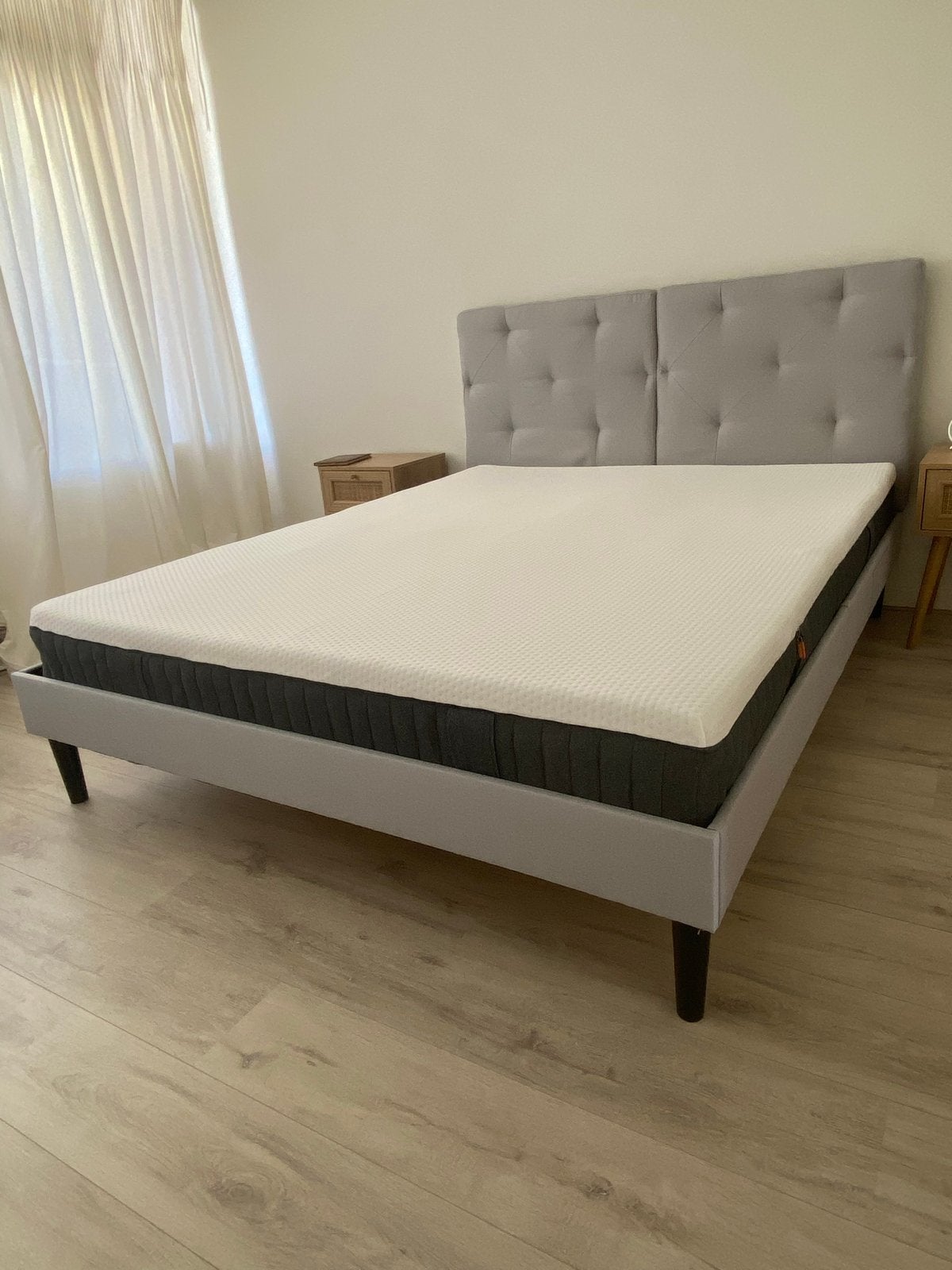 Emma bed + mattress (160x200), Ophalen, Tweepersoons, Zo goed als nieuw, 200 cm