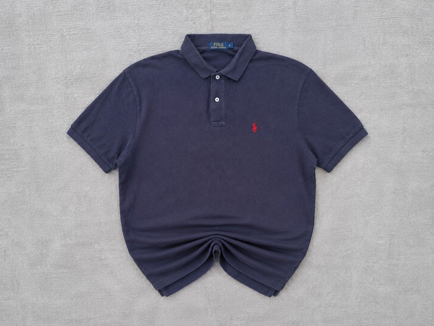 Polo Ralph Lauren polo zwart met rood logo - Maat L, Maat 52/54 (L), Zwart, Ophalen of Verzenden, Polo Ralph Lauren