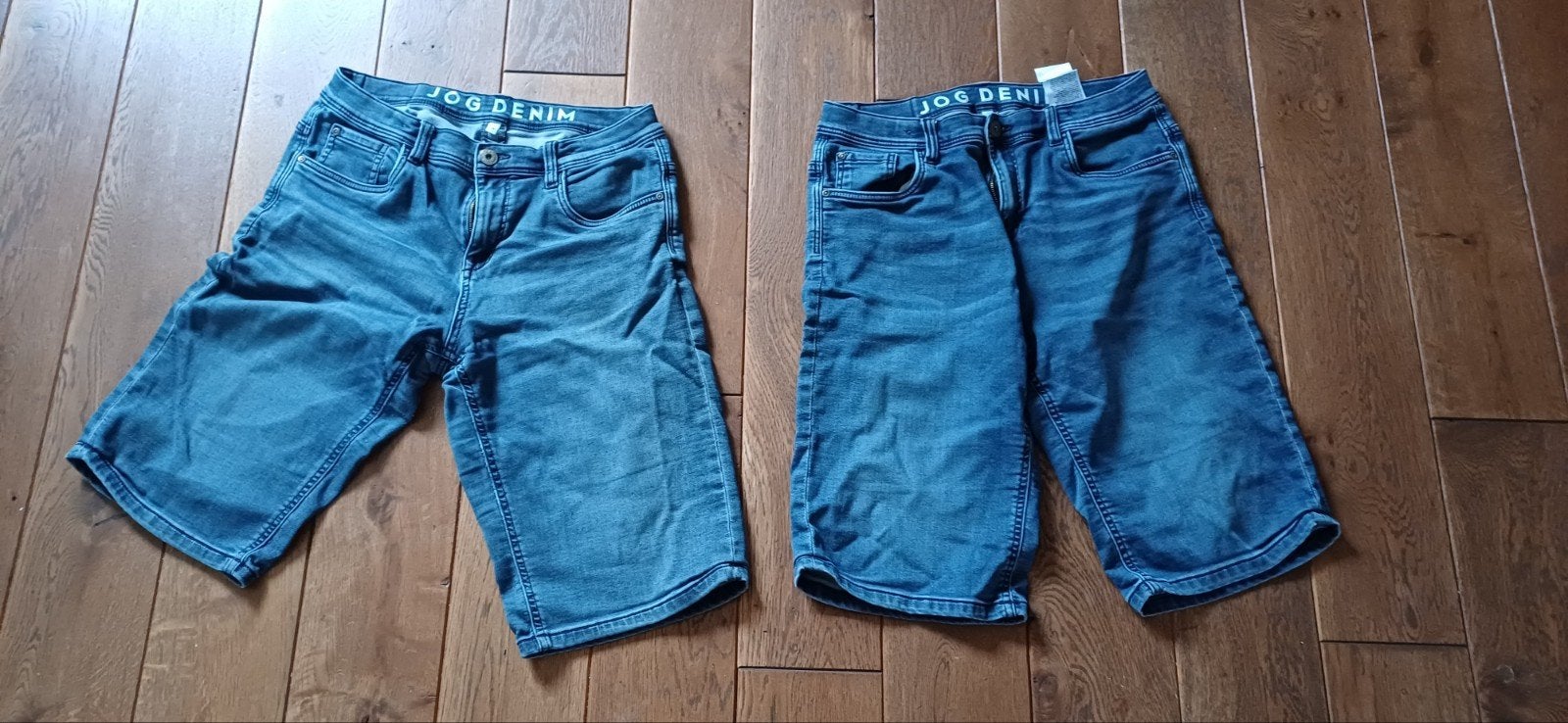 2 korte jog jeans, bermuda's spijkerbroeken maat 176 c&a, Broek, C&A, Ophalen of Verzenden, Zo goed als nieuw
