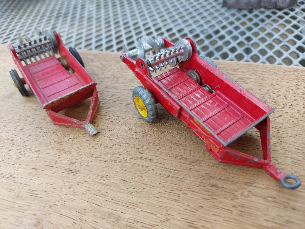 Dinky toys  massey harris, Ophalen of Verzenden, Gebruikt, Tractor of Landbouw, Dinky Toys