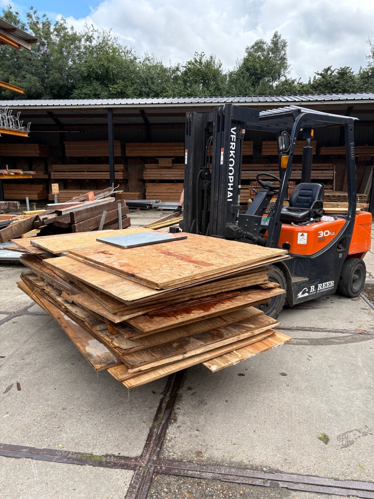 Plaatmateriaal uit de sloop, Ophalen, Gebruikt, 180 tot 250 cm, Overige typen