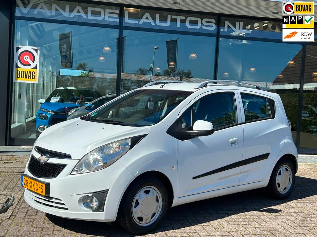 Chevrolet Spark 1.0 16V LS Bi-Fuel LPG G-3 Airco NL-Auto NAP, Auto's, Chevrolet, Voorwielaandrijving, Euro 5, Stof, Zwart