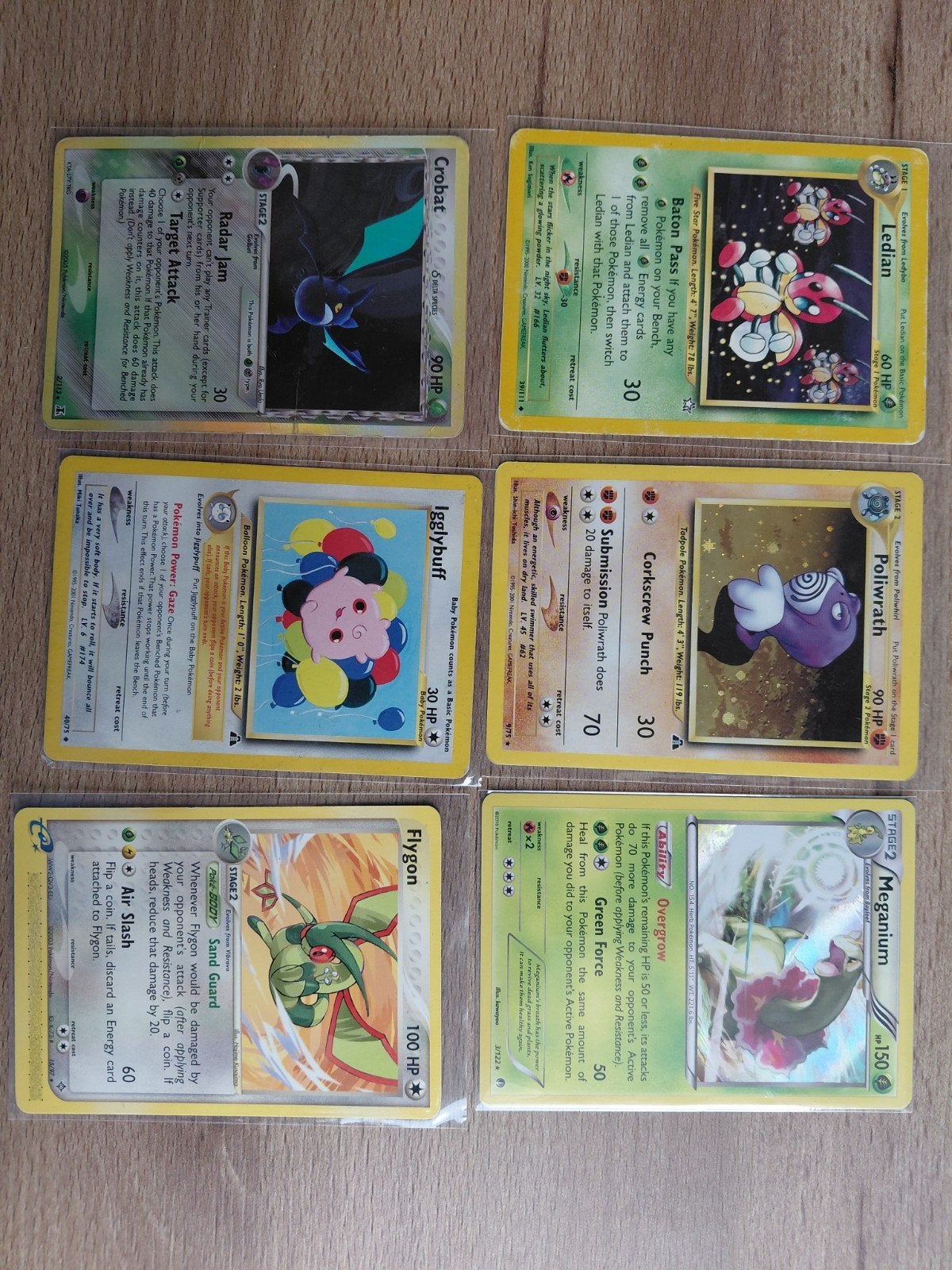 6 vintage pokemonkaarten, Hobby en Vrije tijd, Verzamelkaartspellen | Pokémon, Ophalen of Verzenden, Gebruikt