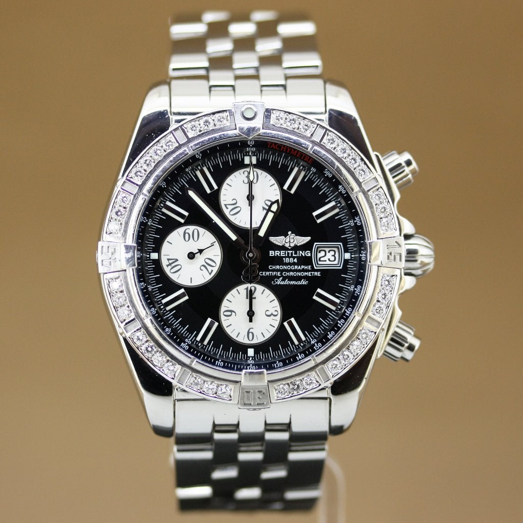 Breitling Chronomat Evolution Diamant D&P 2009, Staal, Gebruikt, Staal, Breitling