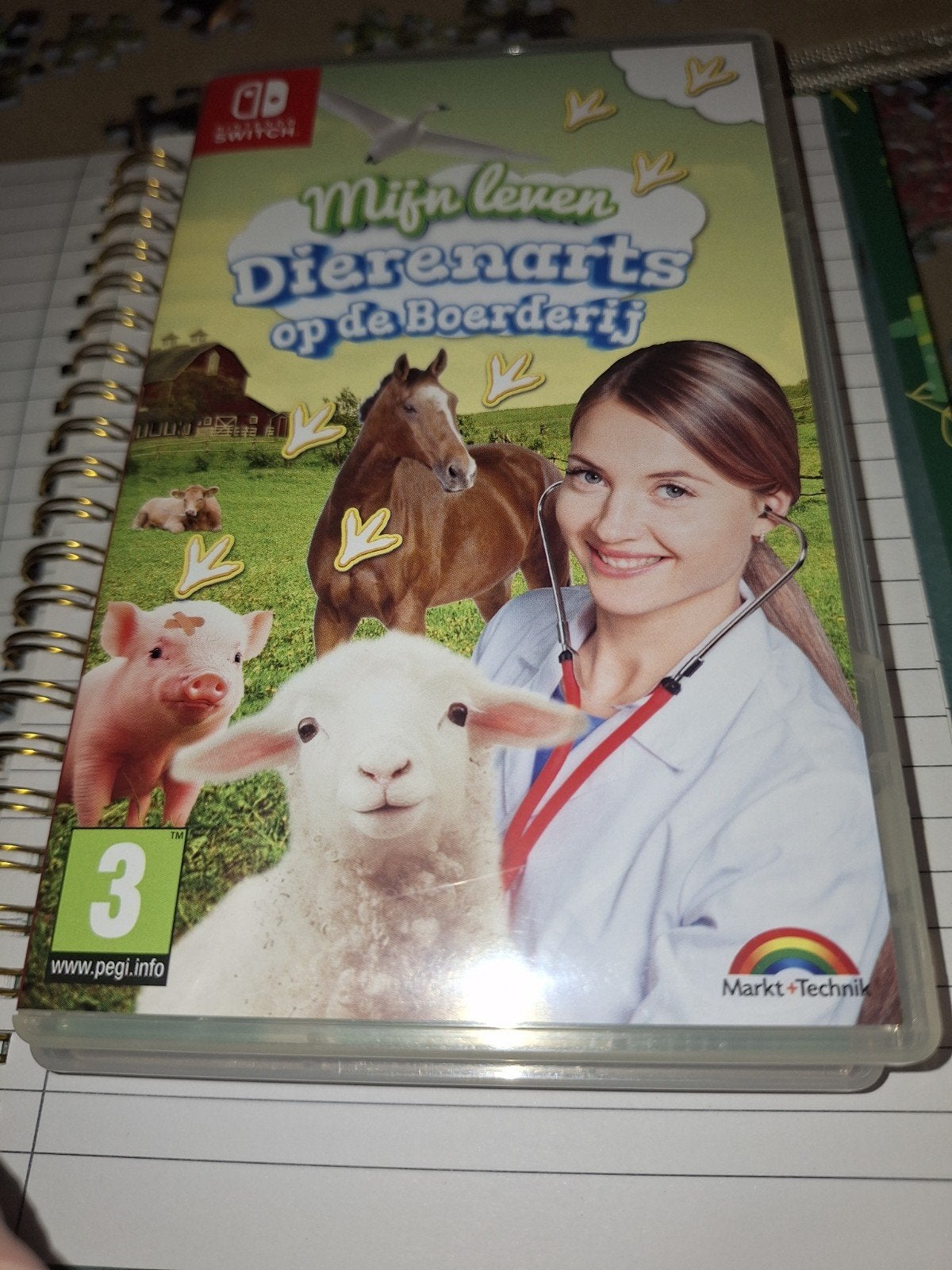Switch spel dieren arts op de boderij, 1 speler, Zo goed als nieuw, Vanaf 3 jaar, Ophalen