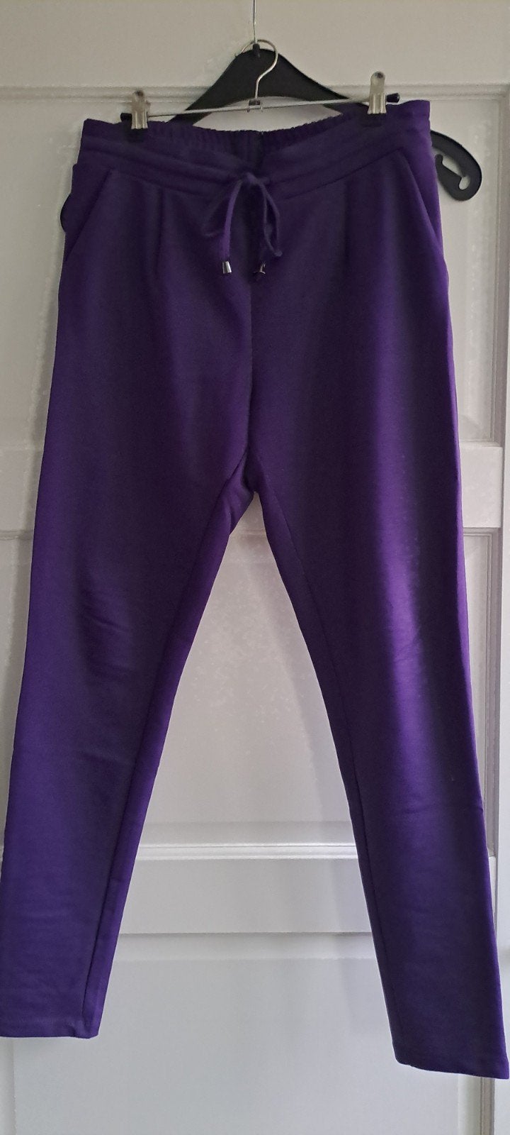Paarse comfortabele broek Lien & Giel Maat M, Ophalen of Verzenden