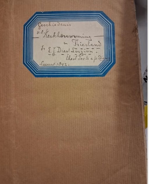Geschiedenis van de Kerkhervorming in Friesland (1842), Boeken, Ophalen of Verzenden, Nieuw