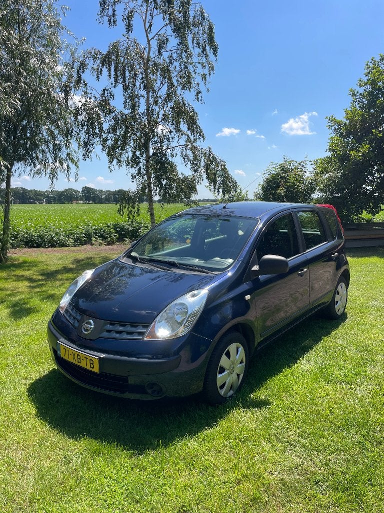 Nissan Note 1.4 2007, Auto's, Voorwielaandrijving, 40 €/maand, 4 cilinders, Blauw