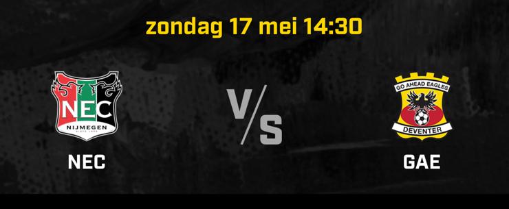 GEZOCHT! Go ahead eagles - nec, Tickets en Kaartjes, Twee personen, Cadeaubon