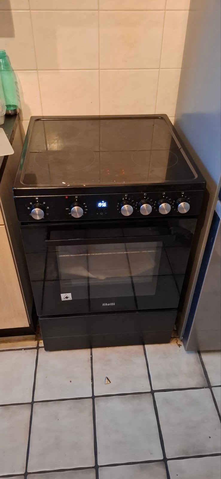 Fitelli Vrijstaand inductie Fornuis met Oven, Ophalen, Gebruikt, Warmhoudplaat, 60 cm of meer