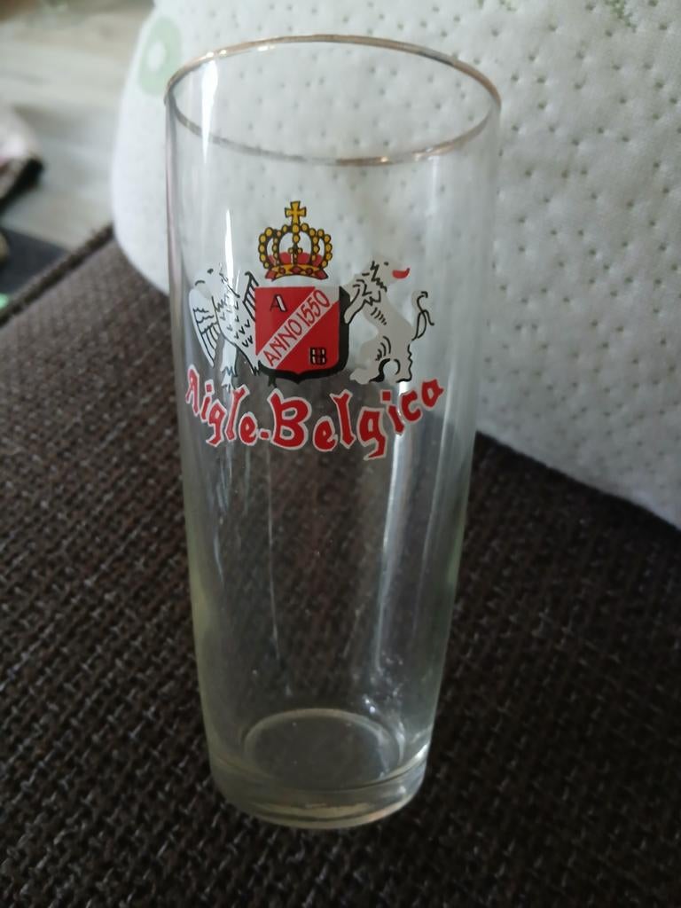 Aigle-Belgica Bierglas - Vintage Verzamelaarsitem, Ophalen of Verzenden