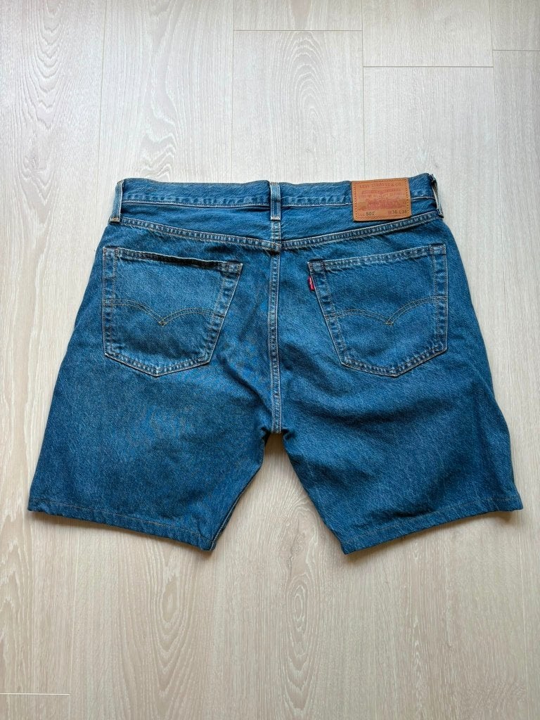 Levi's 501 Korte Broek W36, W36 - W38 (confectie 52/54), Blauw, ., Ophalen of Verzenden