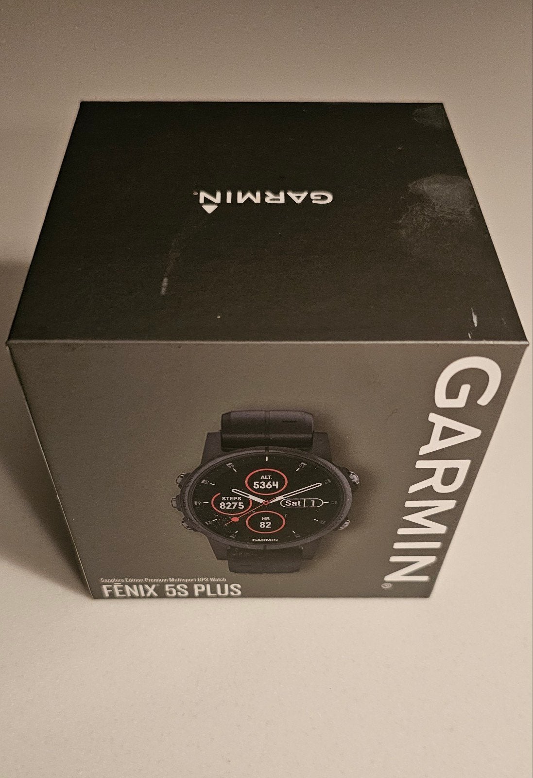 Garmin Fenix 5S PLUS 42mm met siliconenband, Gebruikt, Zwart, Garmin, Ophalen of Verzenden