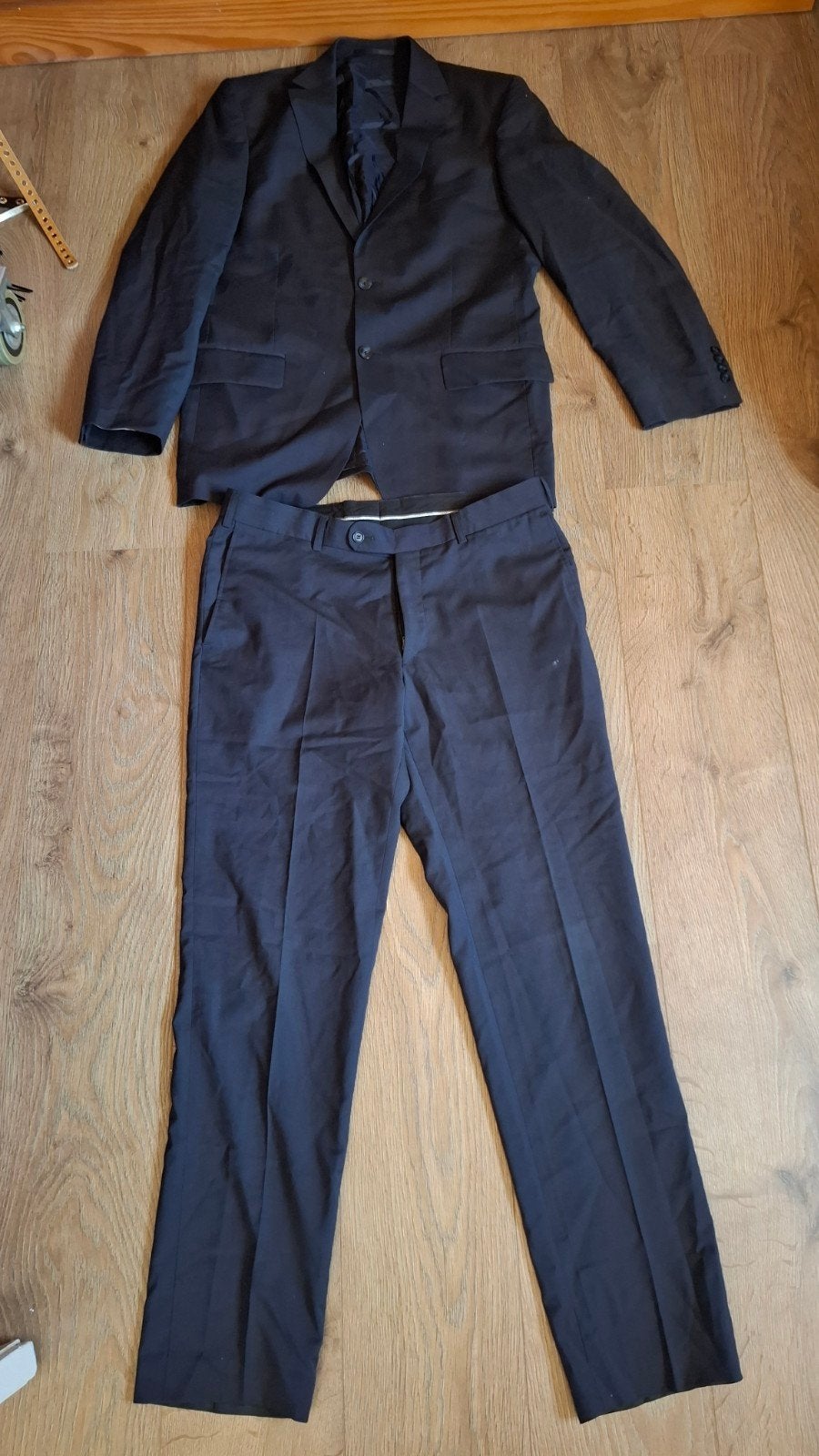 Colbert jasje en pantalon kostuum maat 50 Atelier Torino, Ophalen of Verzenden, Maat 48/50 (M), Blauw