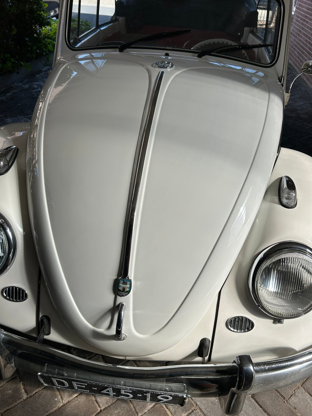 Vw kever 1200 cabriolet wit met een 1500 motor, foto 7
