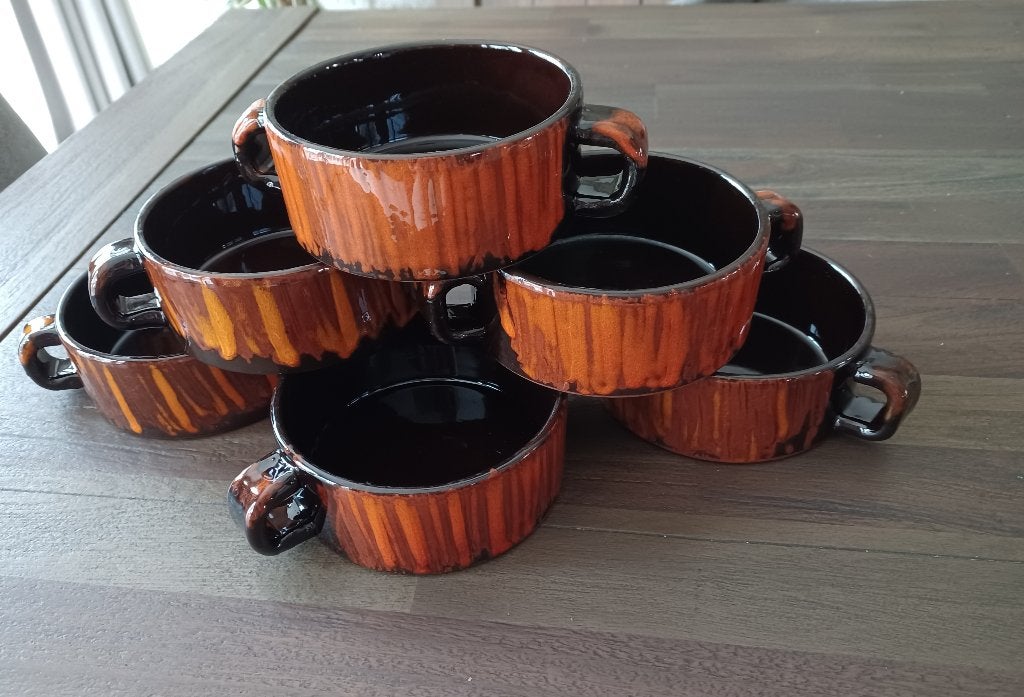 Soepkommen keramiek, Ophalen, Keramiek, Vintage, Zo goed als nieuw