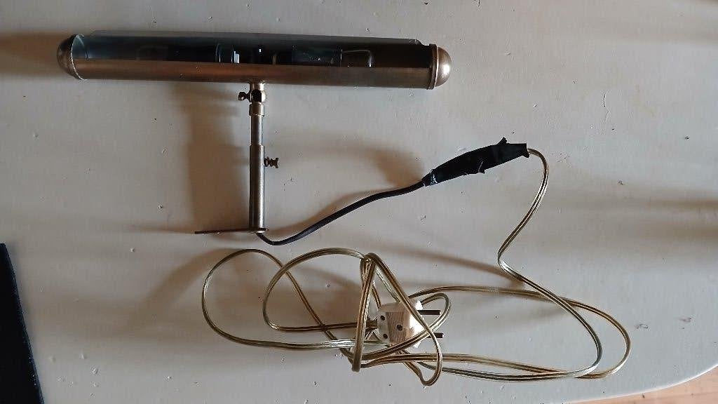 Vintage piano/schilderijlamp met verstelbare arm, Antiek en Kunst, Ophalen
