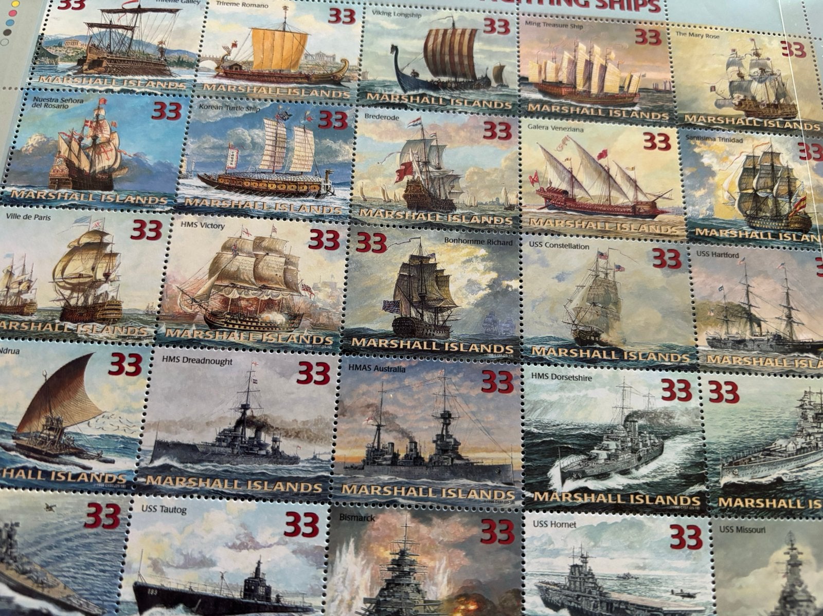 Schepen,Marshall island 1998, Ophalen of Verzenden, Postfris, Overige thema's