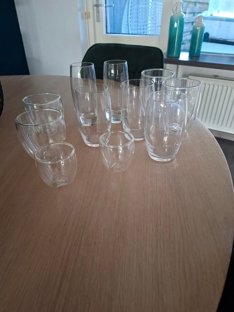 Te koop glazen, borden, schalen, Ophalen, Glas, Overige stijlen, Bord(en)