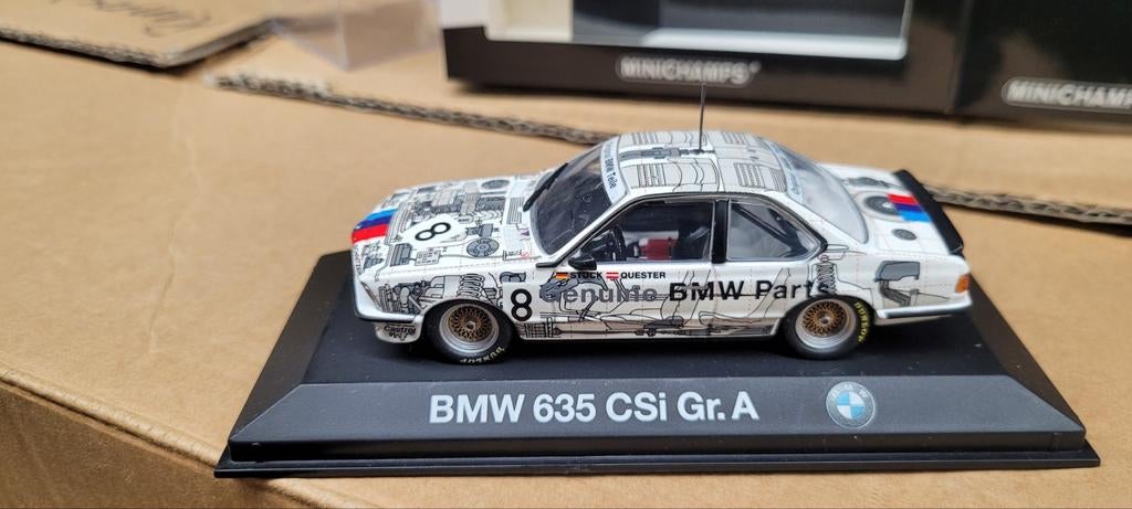 Minichamps BMW 635 CSI Gr.A Stuck/Quester, Ophalen of Verzenden, Zo goed als nieuw, Auto, MiniChamps