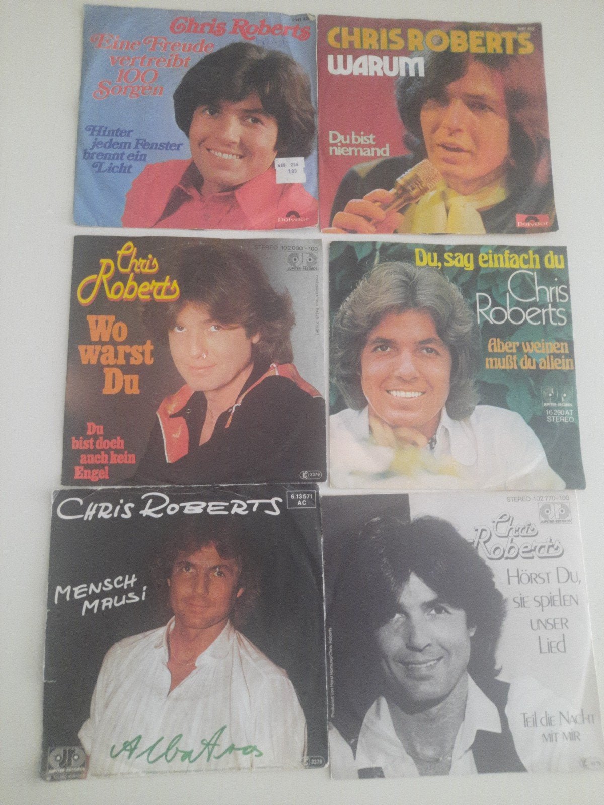 27x vinyl singels van Chris Roberts, Ophalen of Verzenden