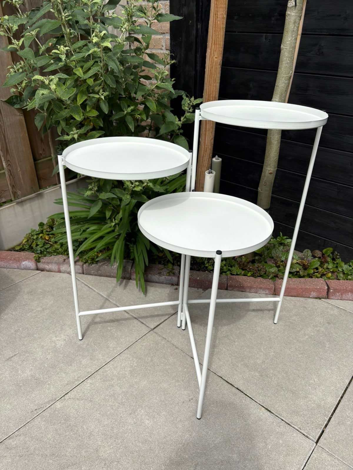 Plantentafel, Ophalen, Minder dan 55 cm, Metaal of Aluminium, Rond