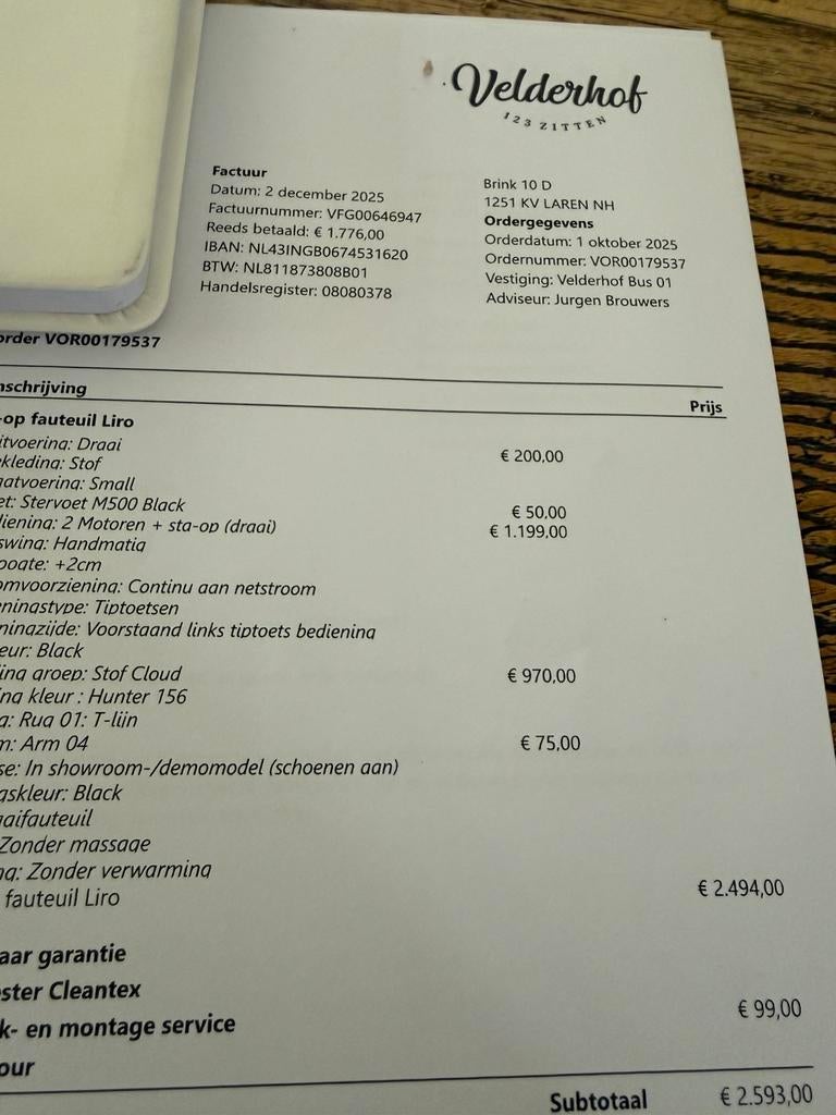 Velderhof sta op stoel relax fauteuil gratis bezorging+ bon, Ophalen of Verzenden, Nieuw, Stof, Ruim 100 modellen in alle kleuren en maten met ophaal korting