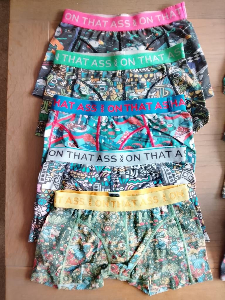 16x On That Ass jongens boxers maat 134-140, Kinderen en Baby's, Ophalen of Verzenden, Zo goed als nieuw, On That Ass, Jongen