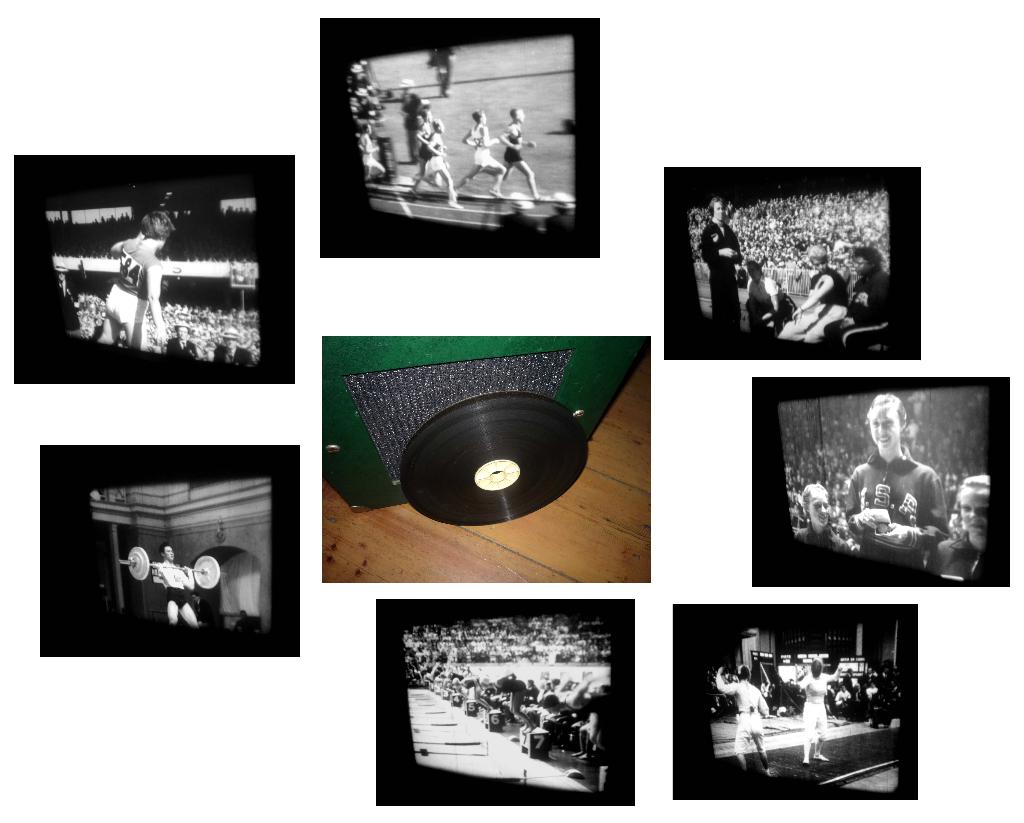 16mm film Olympische Spelen Melbourne 1956 - zw/w geluid, Ophalen of Verzenden, 16mm film