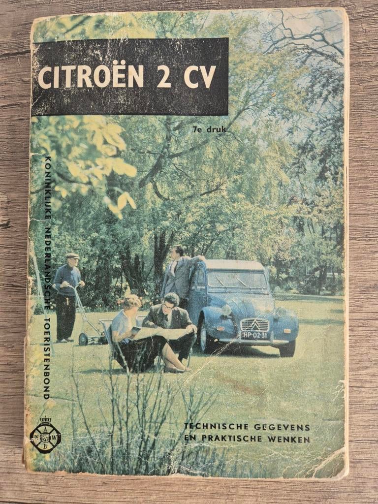 Citroën 2CV ANWB Technische Gegevens en Praktische Wenken, Ophalen of Verzenden, Citroën
