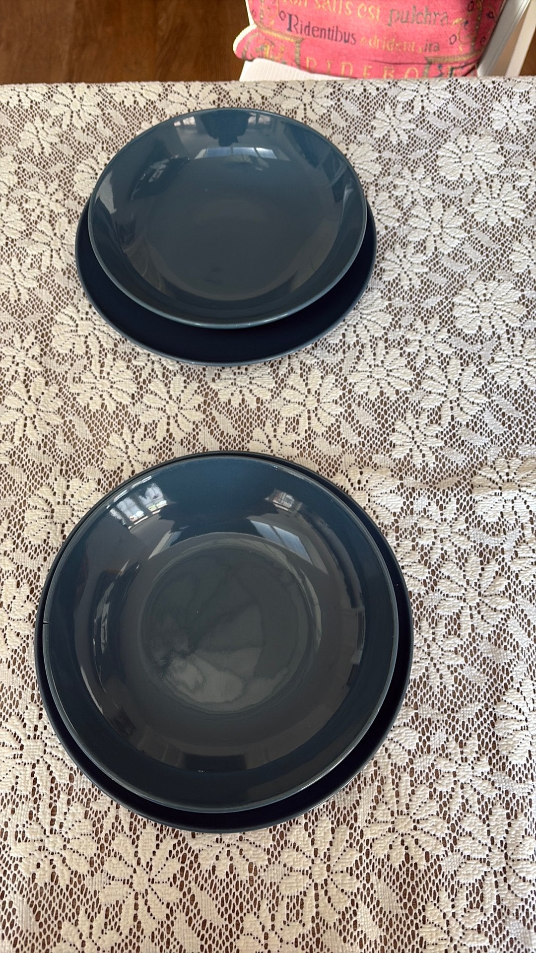 IKEA BORDEN BLAUW 22610 platte en diepe borden, Huis en Inrichting, Keuken | Servies, Ophalen of Verzenden, Porselein, Overige stijlen