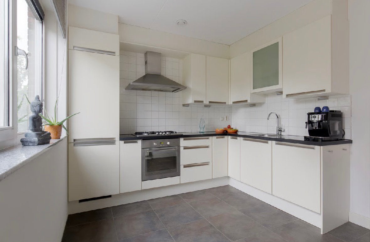 Complete Keuken met Pelgrim en Bosch apparatuur, Ophalen, Gebruikt, Hoekkeuken, Kunststof
