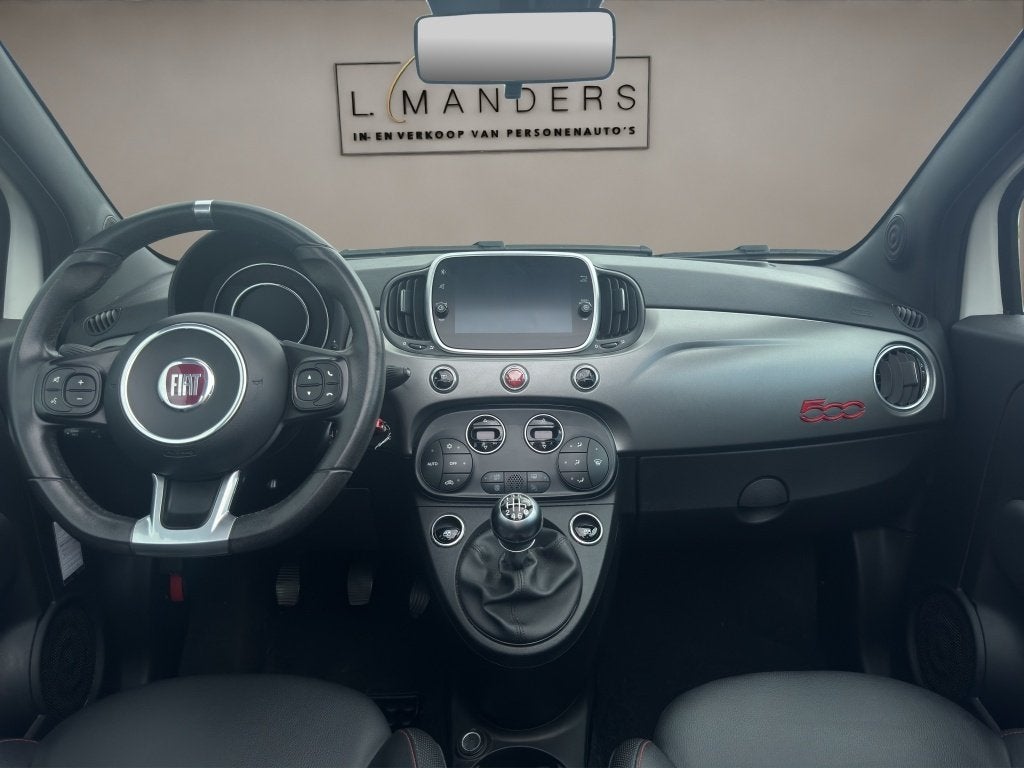 Fiat 500C 1.0 Hybrid Sport 2021 WIT | Cabriolet | Apple CarP, Auto's, Fiat, Euro 6, Cabriolet, 4 stoelen, Leder en Stof