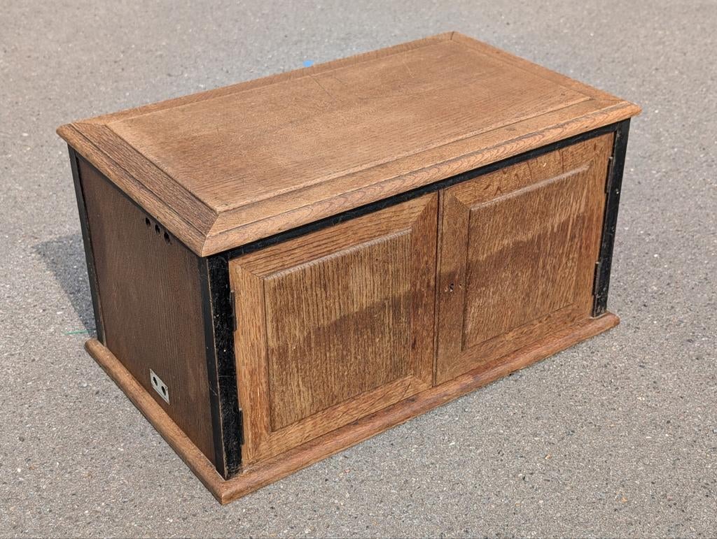 originele eikenhouten NFS Radio kast uit 1928, Antiek en Kunst, Ophalen of Verzenden