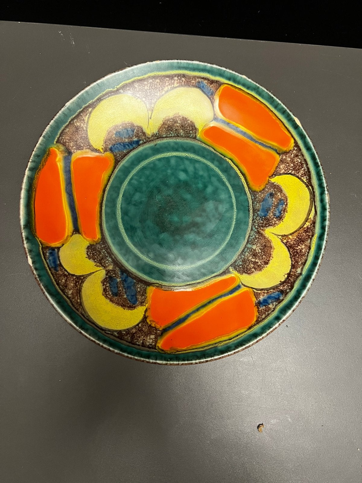 Vintage Schramberg Majolica Capri schaal, Ophalen of Verzenden